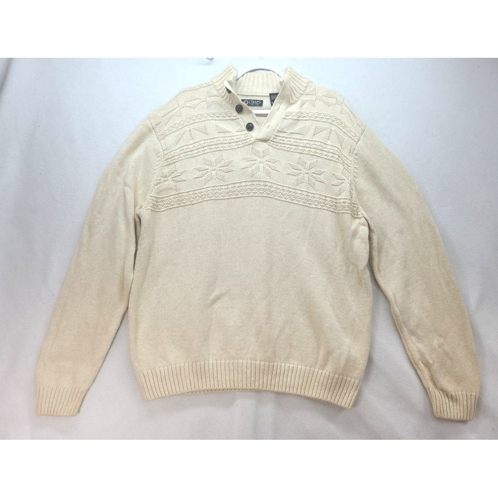 Chaps Fair Isle Heavy Tight Knir Pullover Sweater Ski Chalet Grandpacore‎